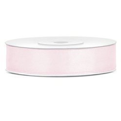 Stuha růžová saténová pudrová 1,2 cm